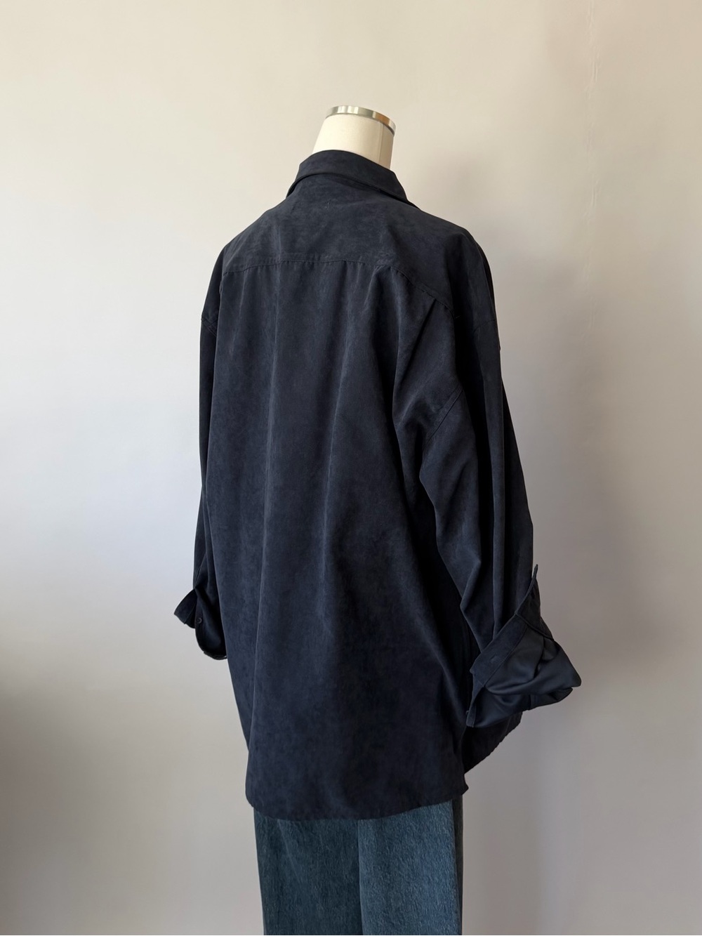 Bruno button-up shirt navy size large. - Picture 5 of 10